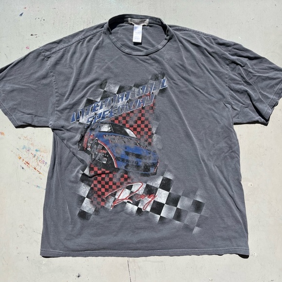 Women's Urban Outfitters Project Social T-Shirt Dress Gray Speedway Racing S/M - Picture 1 of 12